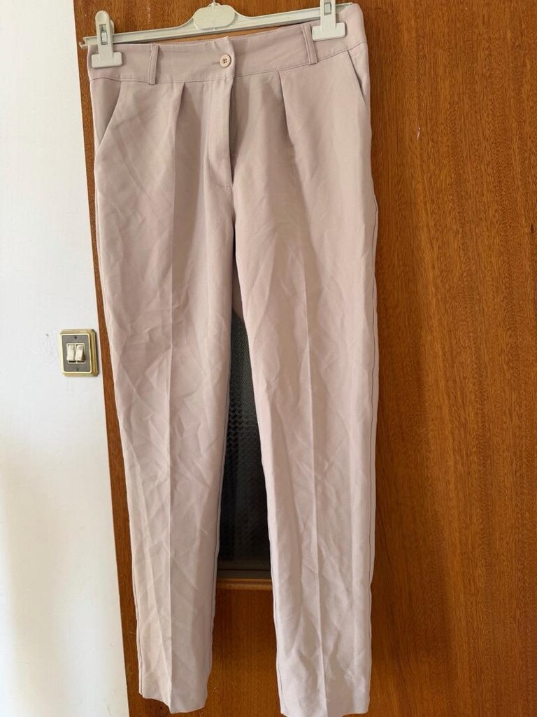 Krem Kadın Pantolon - 4
