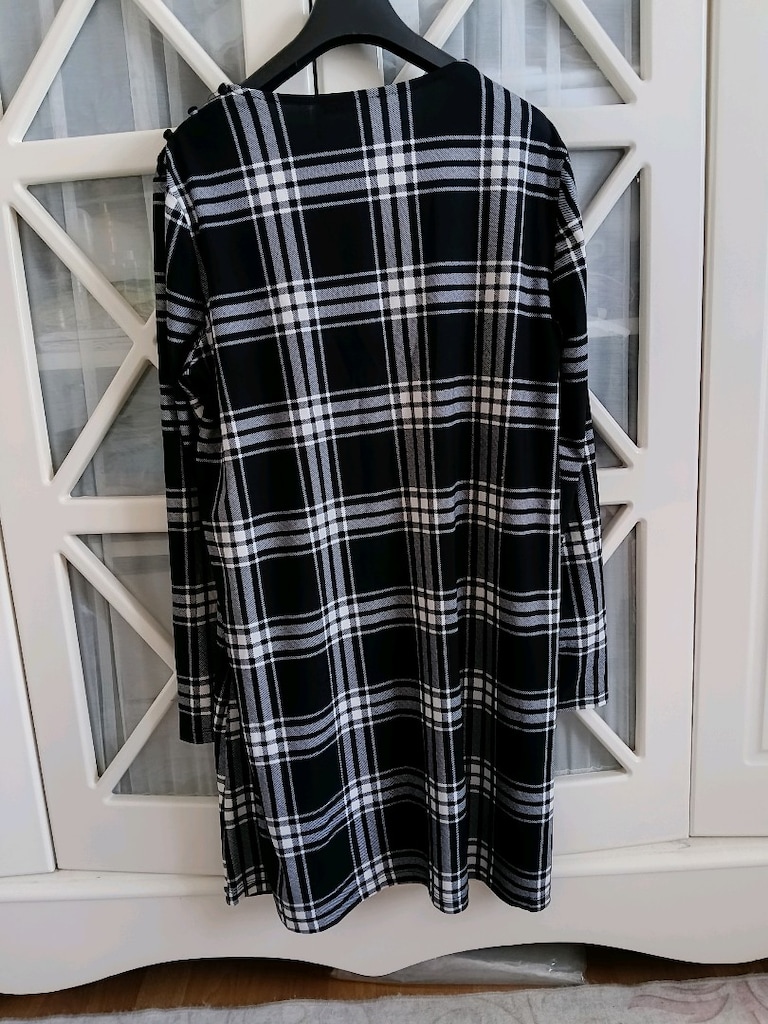 Mango Ekoseli Tunik elbise - 3