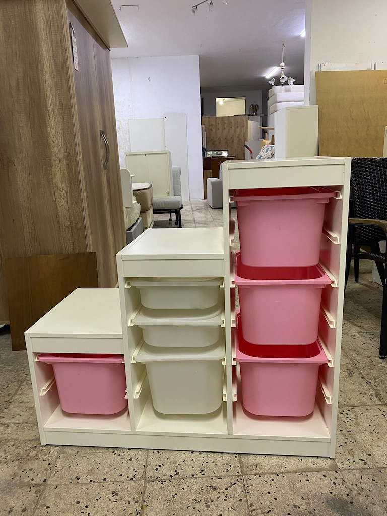 2. EL IKEA TROFAST Basamaklı Oyuncak Dolabı / Saklama Ünitesi - 4