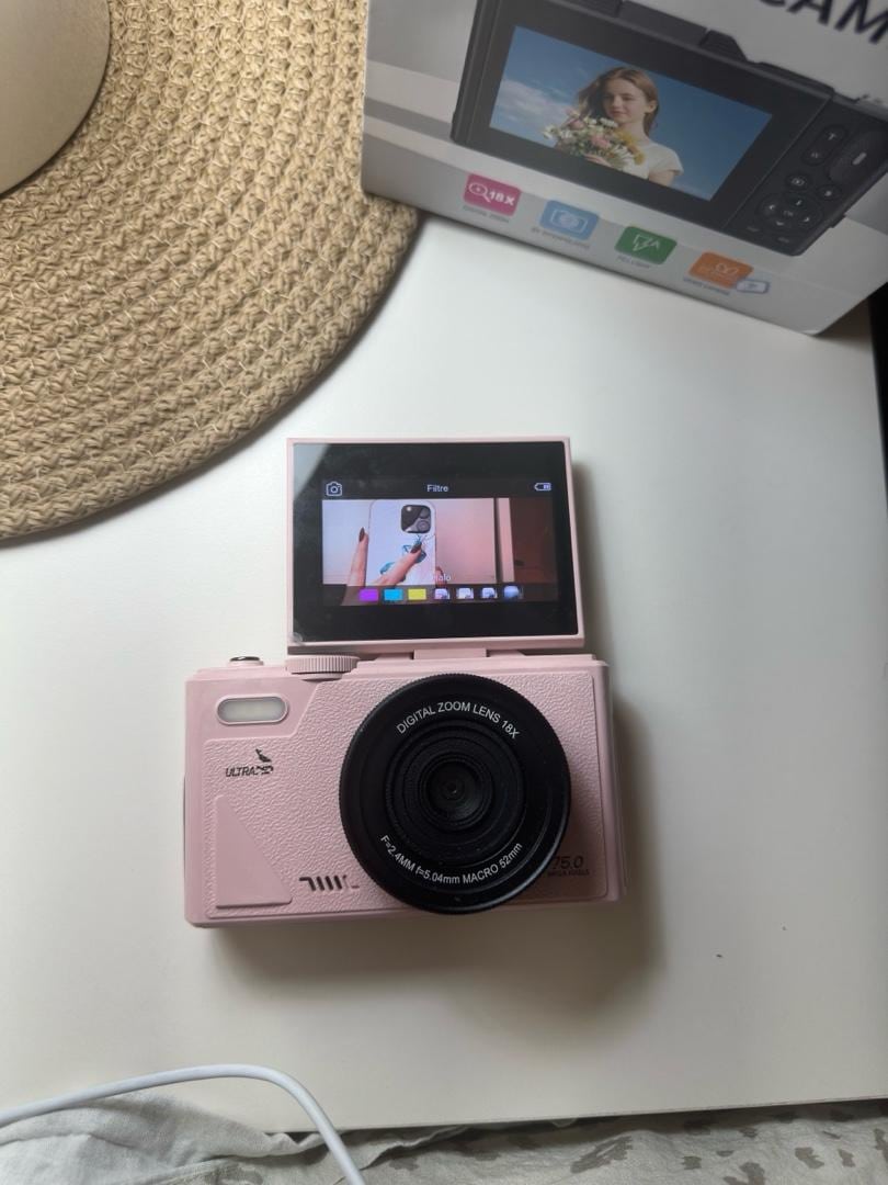 Retro pembe kamera - 9