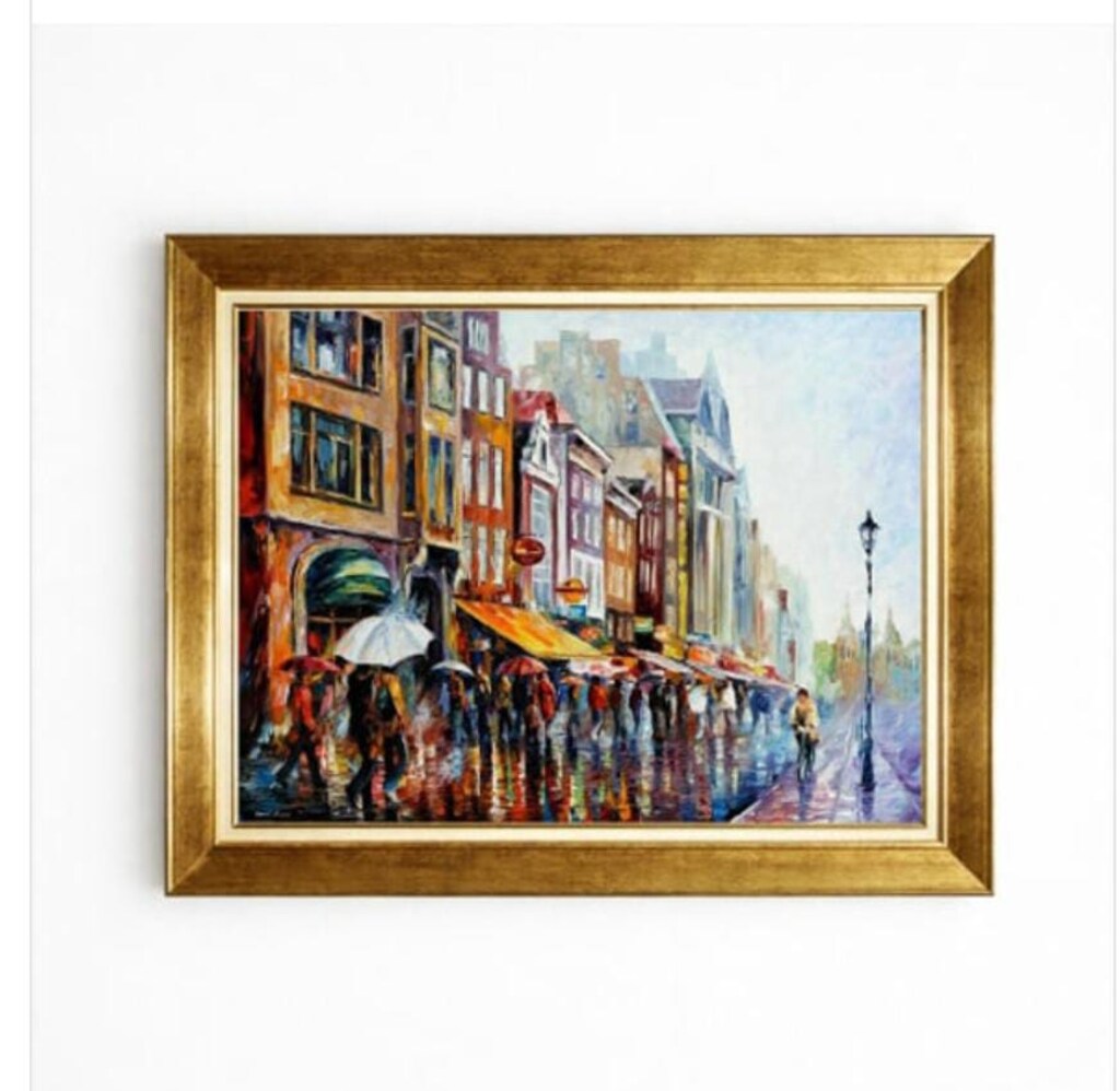 ALTIN VARAKLI ŞIK ÇERÇEVE/TABLO 85X85 Büyük Boy - 3