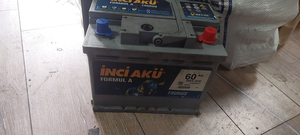 İNCİ AKÜ 60 AMP SAĞLAM ŞARZI YOK SADECE - 2