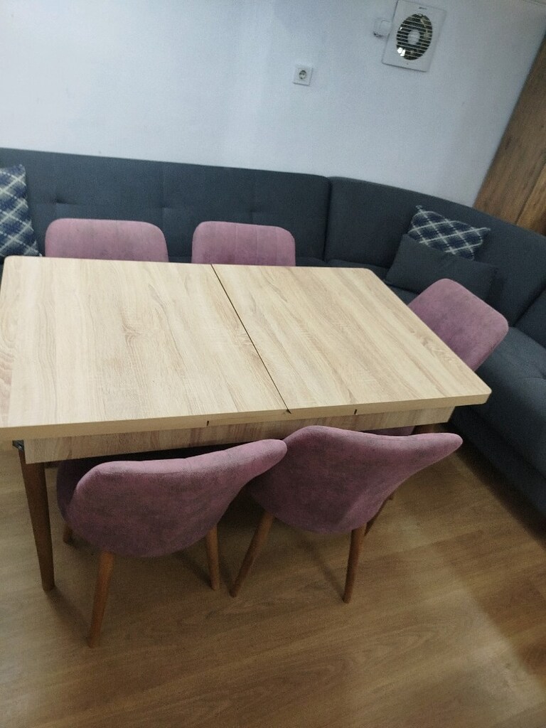 YEMEK MASASI VE 5 ADET SANDALYE - 3