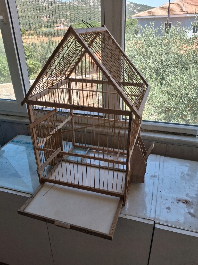 Ahşap kuş kafesi - 5