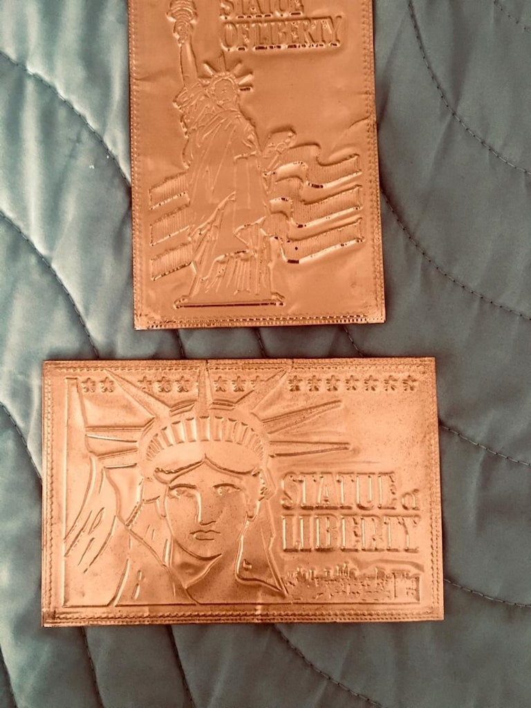 Koleksiyonluk Bakır kabartma Kartpostal - 7