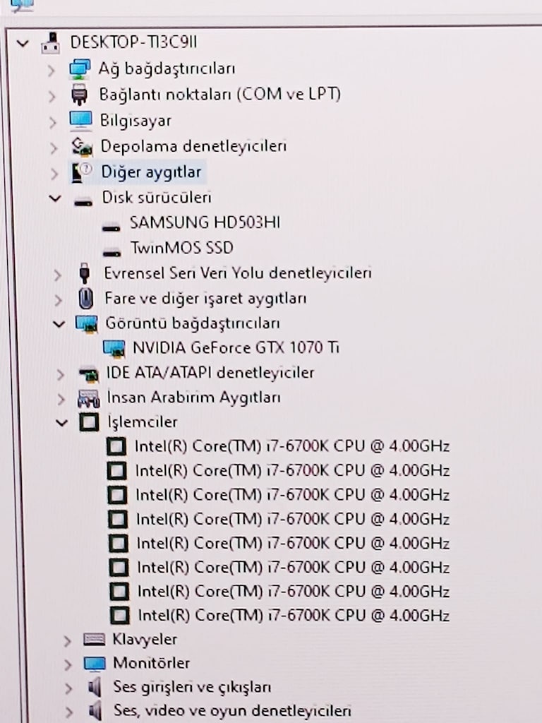 36 GB RAMLI 280 HZ MONİTÖRLÜ İ7 OYUNCU BİLGİSAYARI - 7