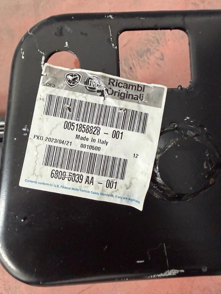 Fiat grande punto arka tampon demiri sıfır orjinal 51858828 - 2
