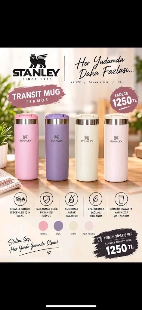 Stanley Transit Mug / Termos - Orijinal / Sıfır - 2