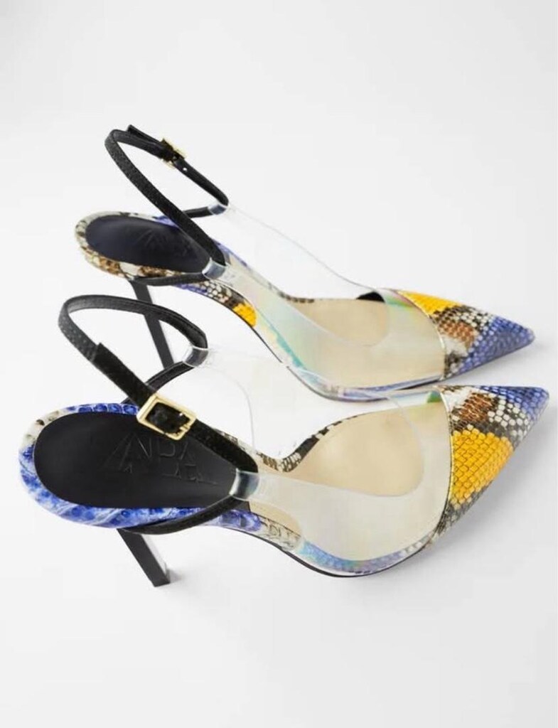 Zara Sıfır Desenli Topuklu Stiletto