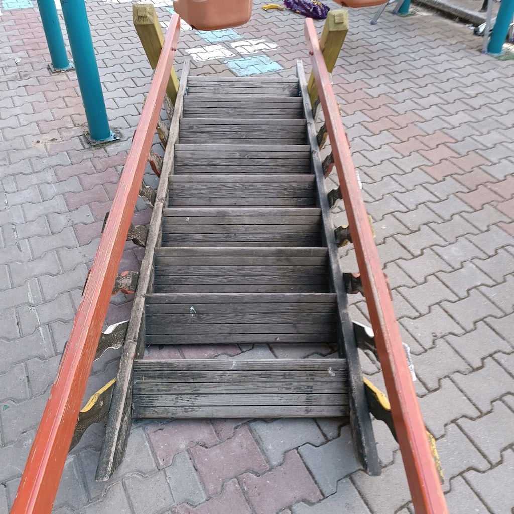 Ahşap Merdiven ahşap diktörtgen - 4