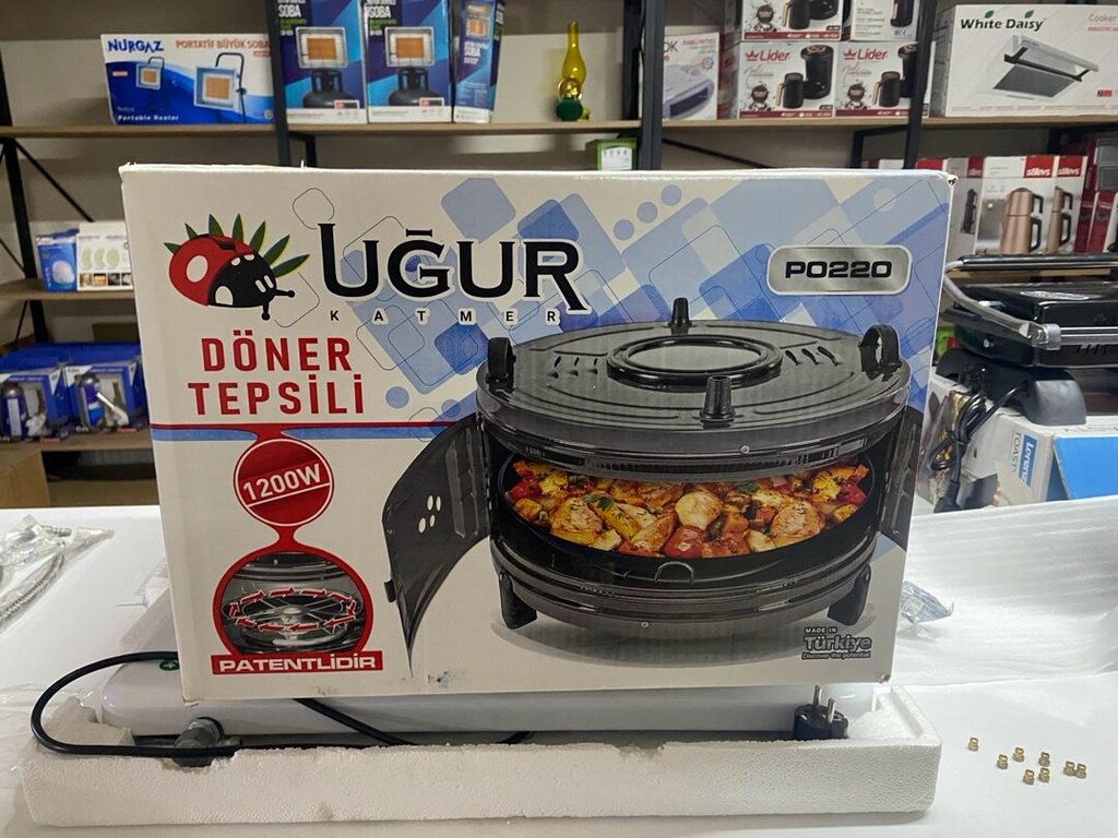 SIFIR . UĞUR . DÖNER TEPSİLİ ELEKTRİKLİ FIRIN.46-46-29 CM - 2