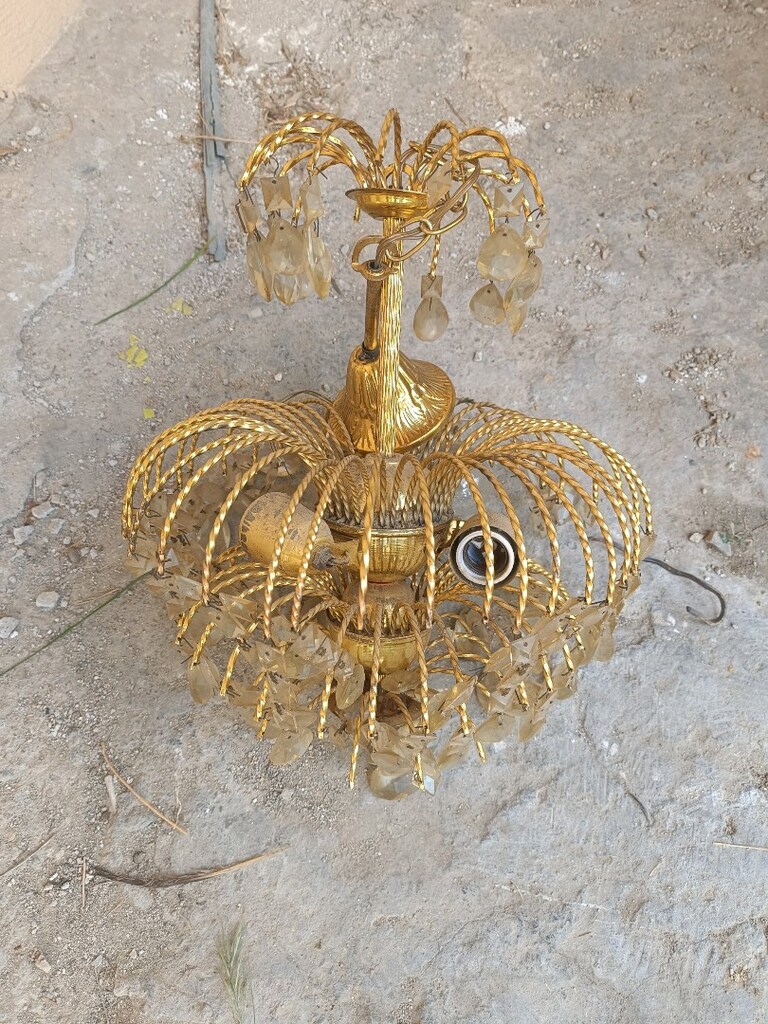 Vintage taşlı avize - 5
