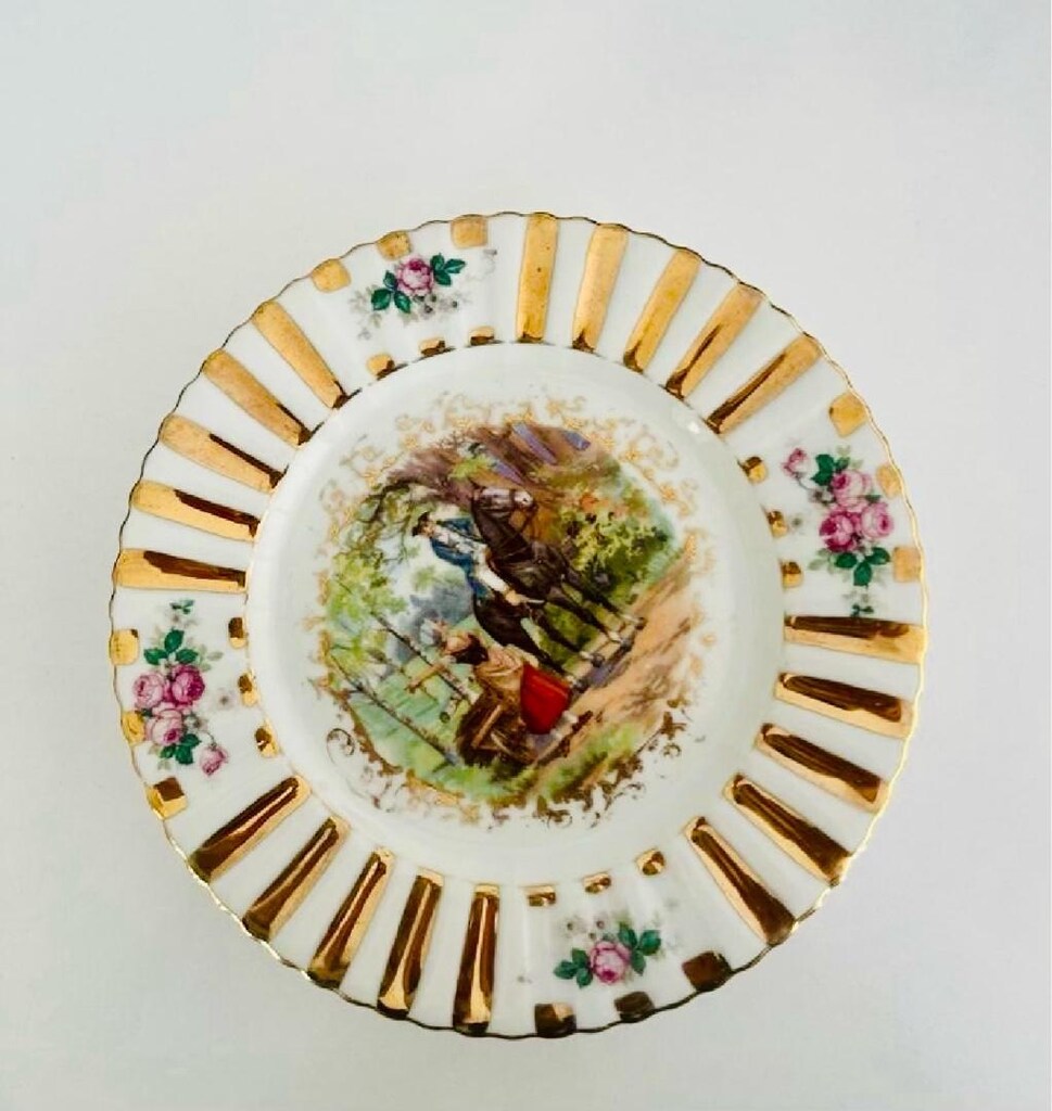 Bavaria Schumann 6lı antika pasta tabağı - 2