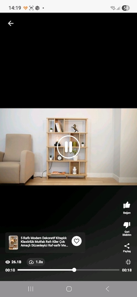 safir meşe çiçeklik kitaplık - 8