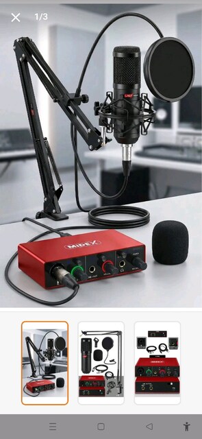 Lastvoice Bm800-glx-500 Pro Ses Kartı Ve Condenser Mikrofon Stand Filt