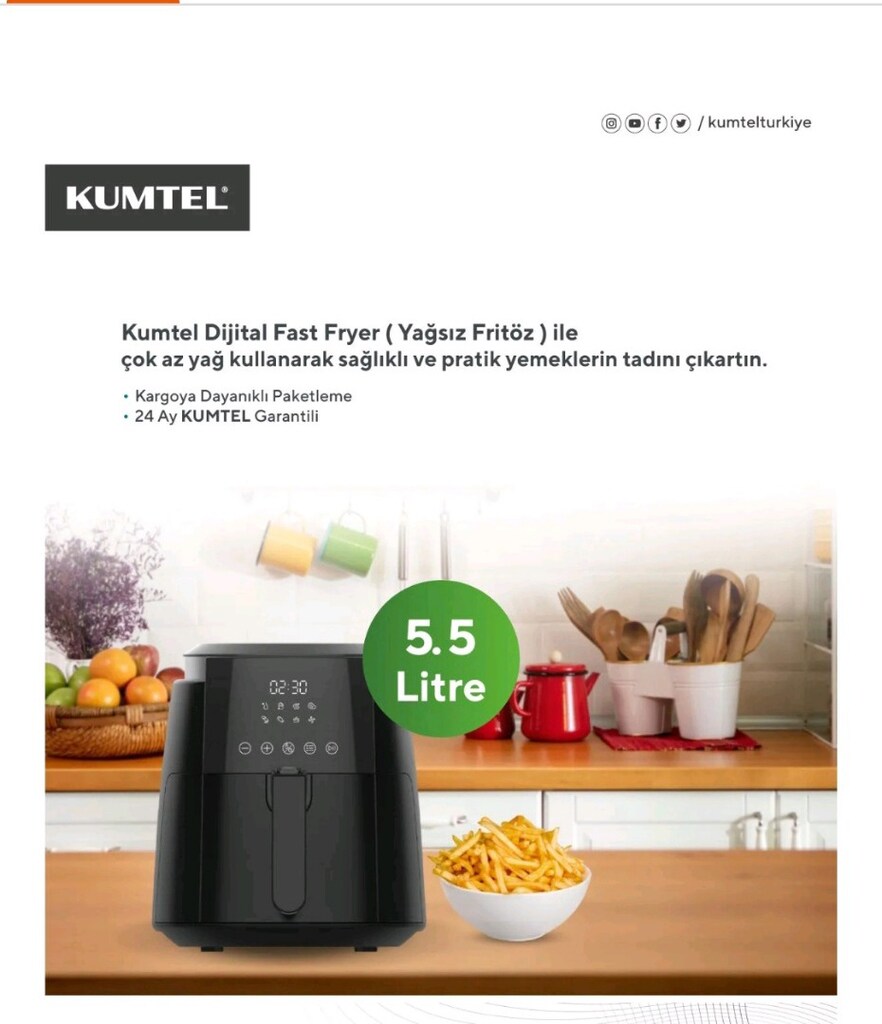 Kumtel Yağsız fritöz Airfrter - 11
