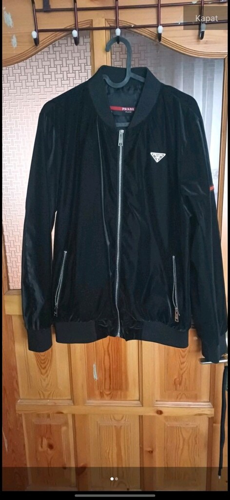 Prada Siyah Fermuarlı Erkek ceket - 2