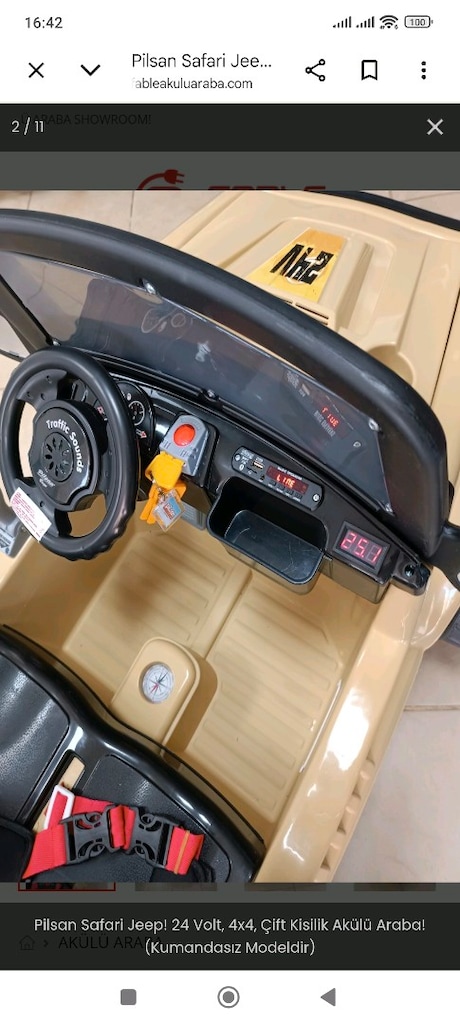 Pilsan 4x4 Akülü Araba (Kumandasız Model) - 3