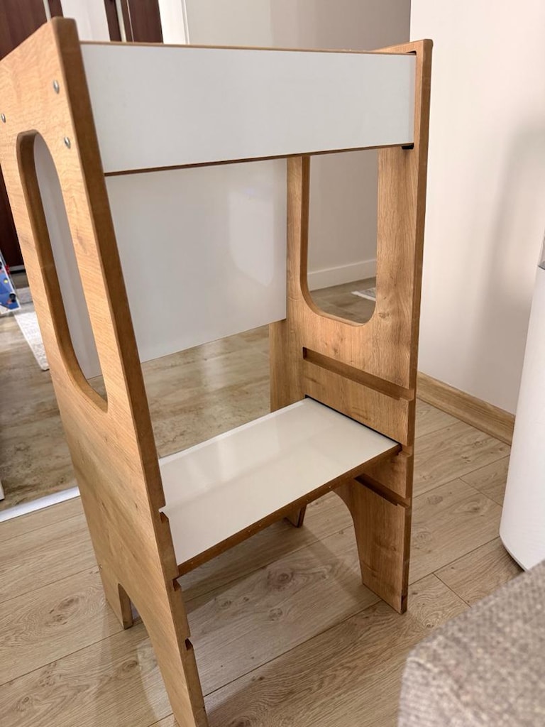 Güvenlik Panelli Öğrenme Kulesi Bebek Öğrenme Kulesi Bebek Merdiveni - 2