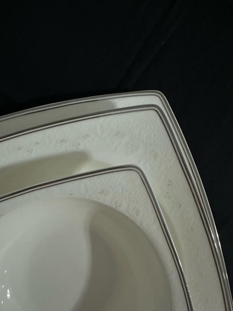 Schafer kare bone 12 kişilik 85 parça yemek takımı - 4