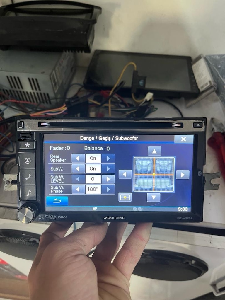 ALPİNE INE-W920r 3 amfi çıkışlı bluetoothlu hatasız cihazz acil satılk - 14