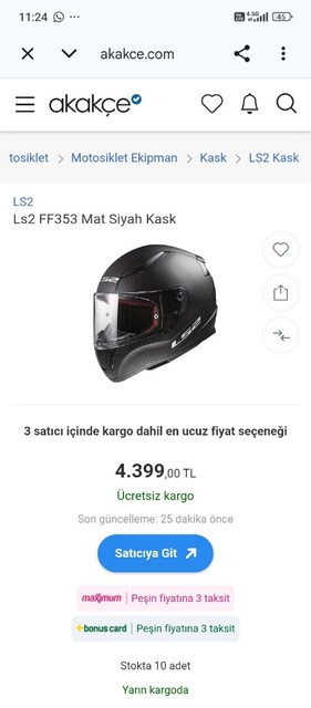 LS2 full face kask sıfır gibi