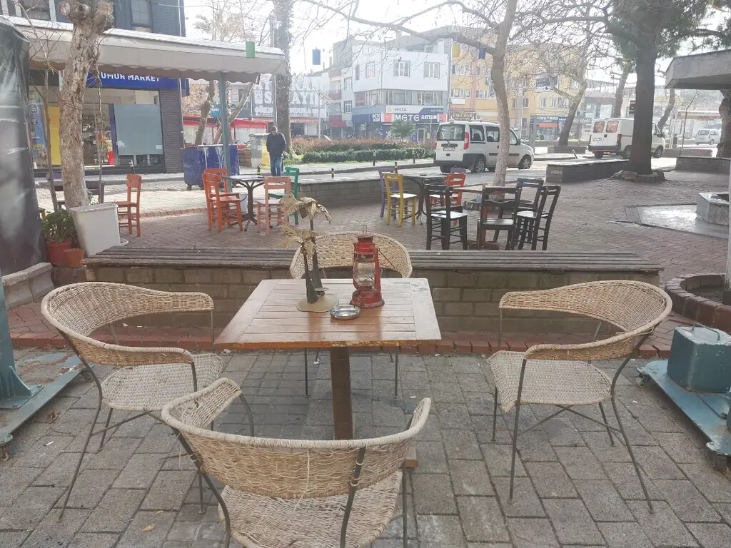 Rattan hasır masa sandalye takimi