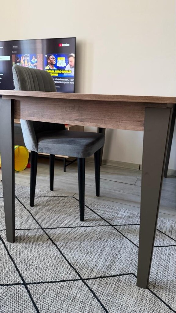enza home 6 kişilik yemek masası ve 4 sandalyesi - 3