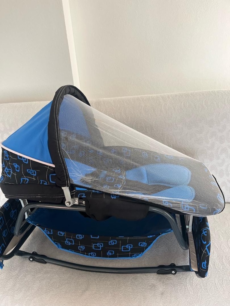 Sıfır-Yeni Happy Baby Plus Anadizi Mavi, Yer Beşiği, Ana Kucağı - 8