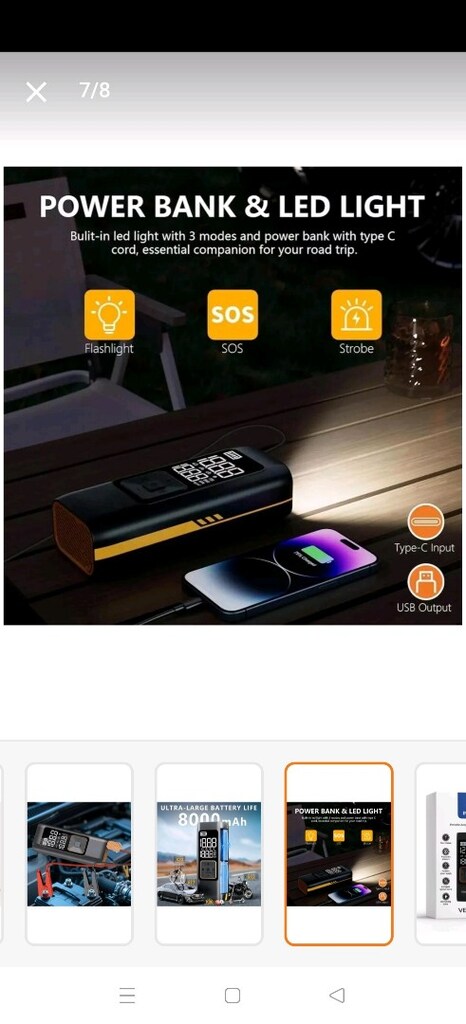 dijital akü takviye cihazı powerbank ve lastik şişirme özellikli sıfır - 3