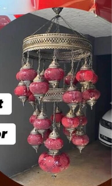 25'li Mozaik avize lamba osmanlı lambası otantik avize