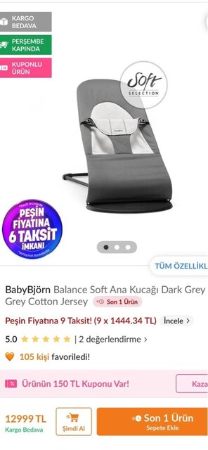 Babybjörn ana kucağı