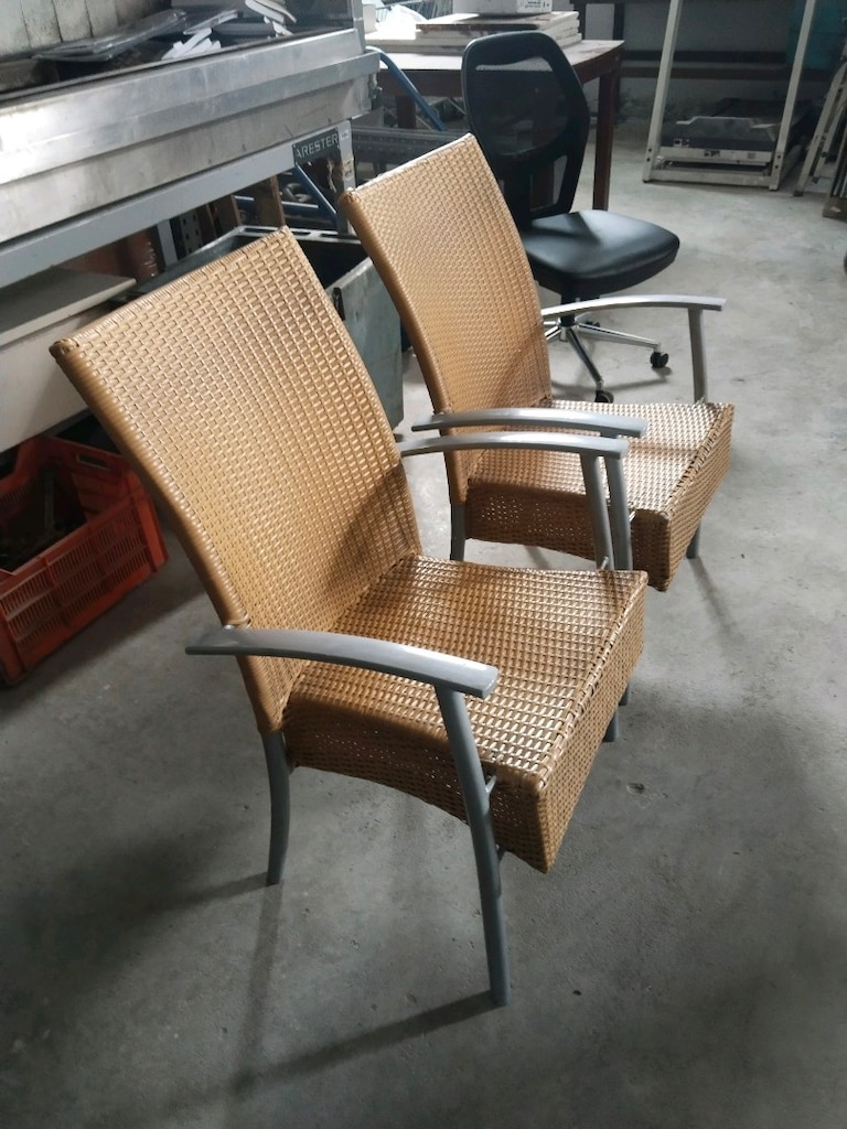 Aliminyum Rattan Bahçe Sandalyesi (Açıklamayı okuyun) - 4