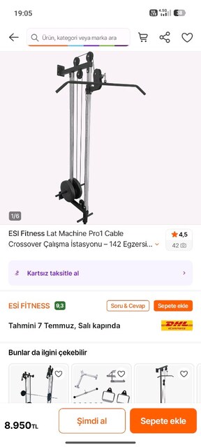 Ev Tipi Fitness Ekipmanı - Lat Machine Pro1 Cable Crossover çalışma