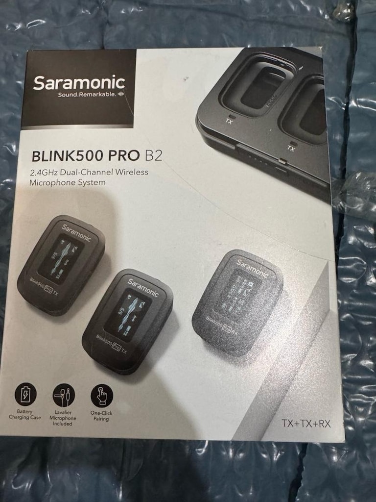 Saramonic Blink500 Pro B2 Çiftli Kablosuz Yaka Mikrofonu - 5