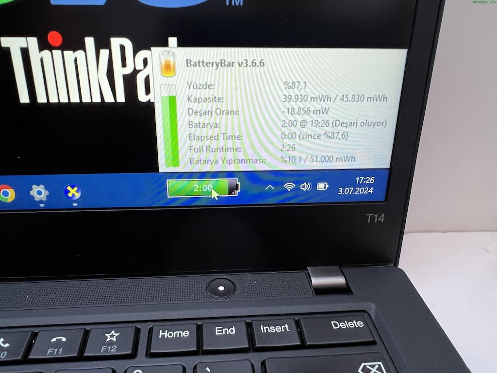 THİNKPAD T14 İ5 10. NESİL 16 GB RAM 256 M2SSD - 3