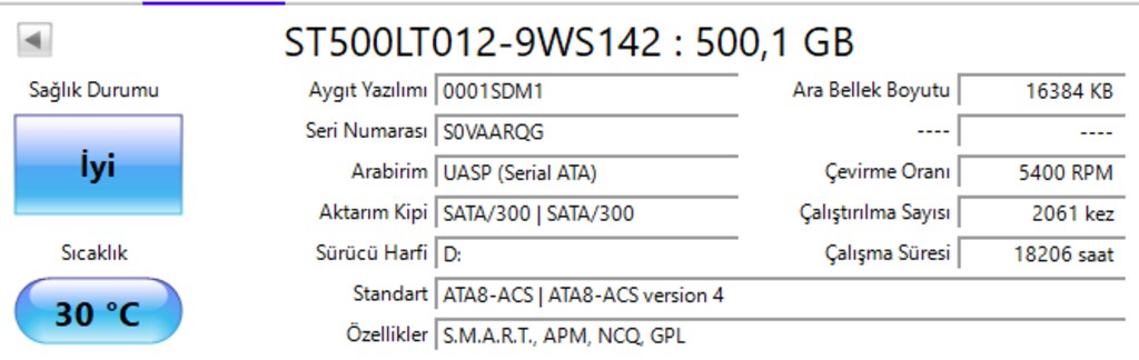 Seagate 500 GB SATA II - 3