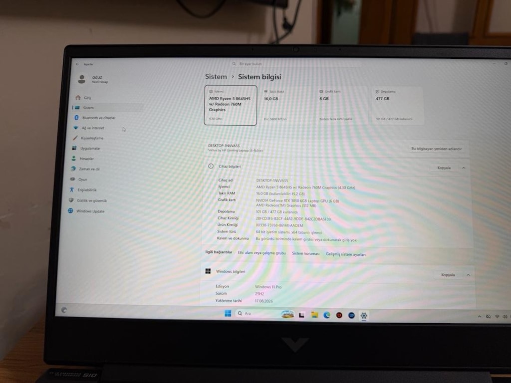 HP VİCTUS TERTEMİZ KOZMETİK 10/10 2 AYLIK FATURALI KUTUSU YOK - 7