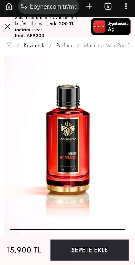 MANCERA RED TOBACCO 3/1 FİYATA.!!! - 2