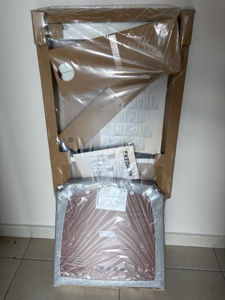 IKEA EKEDALEN Ahşap Sandalye - Beyaz / Açık Gri Minderli - 2
