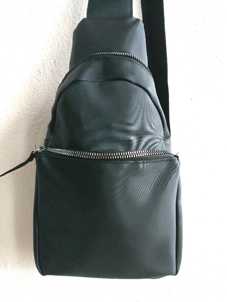 LCW unisex siyah göğüs çantası - 3