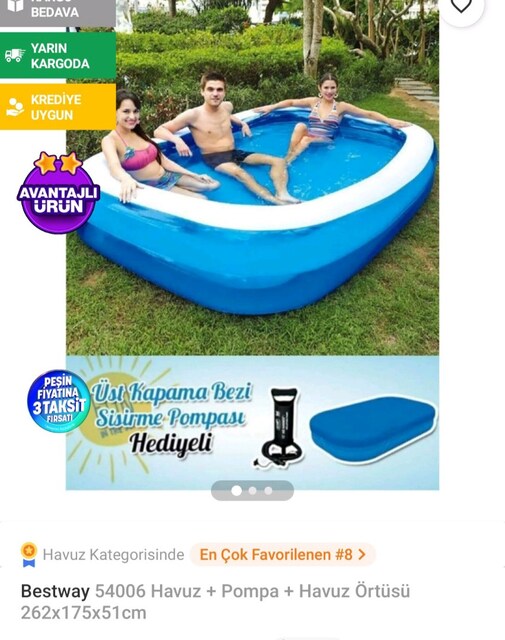 Büyük boy havuz