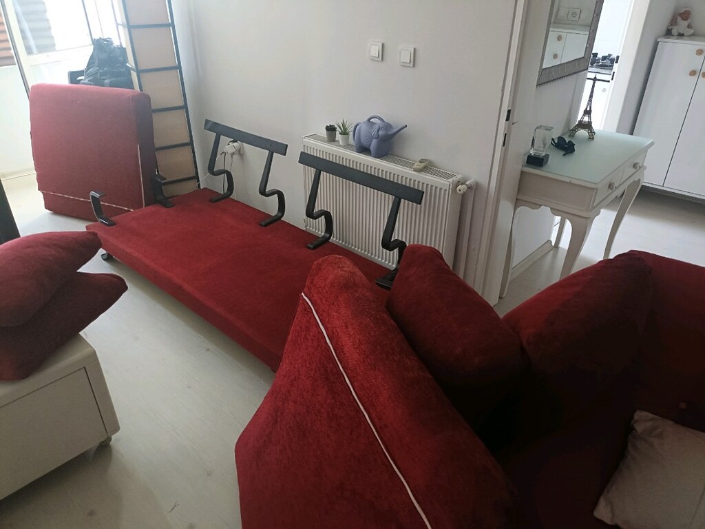 bordo modern bambu ahşap koltuk - 4