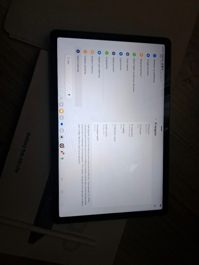 SIFIR 2YIL GARANTİLİ 128GB 6RAM10.9İNÇ ORJİNAL SAMSUNG TABLET S10 LİTE - 5