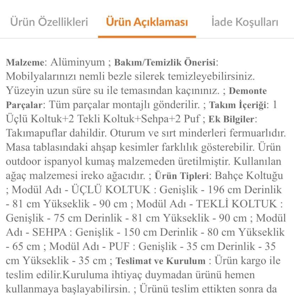 bahçe balkon mobilya takımı - 5