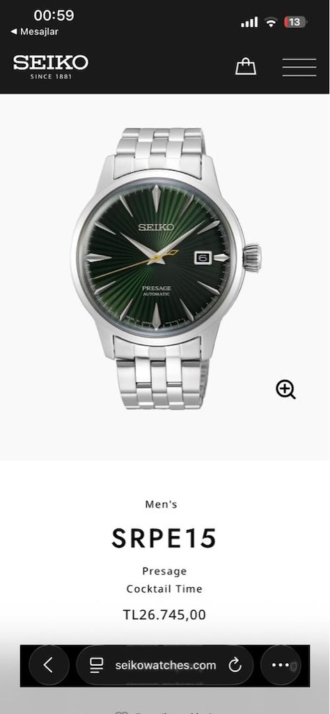 Seiko presage srp15j1 kurmalı otomatik - 3