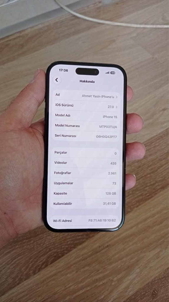 İphone 15 TR Değişensiz Hatasız - 9