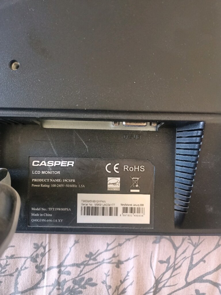 CASPER 19CSPR 19 İNÇ WİDESCREEN SİYAH LCD MONİTÖR - 2