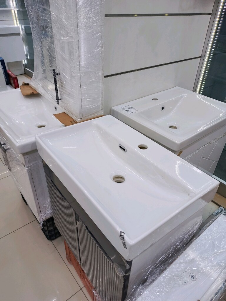 60 cm mebran kapakli banyo dolabi - 5