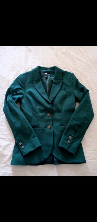PENYE FIYATINA BLAZER CEKET H&M marka su yeşili renginde blazer ceket
